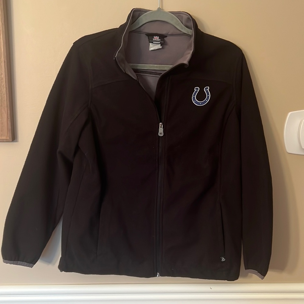 NFL team apparel colts womens fleece jacket size large #133